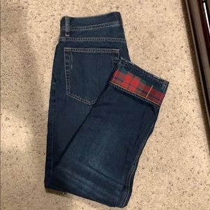 Mens J. Crew flannel lined jeans